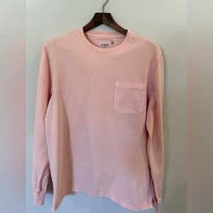 Goodfellow & Co Pink Long-Sleeve Pocket Tee